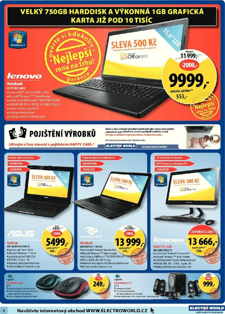 leták Electro World strana 1 leták Electro World strana 1