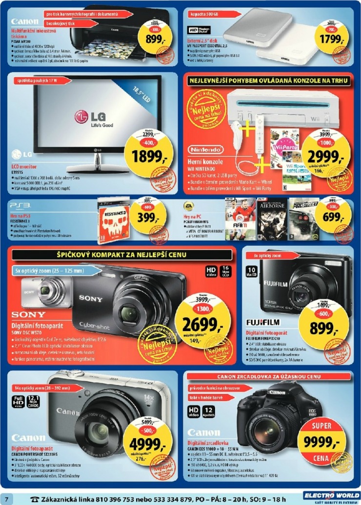 leták Electro World strana 1 leták Electro World strana 1
