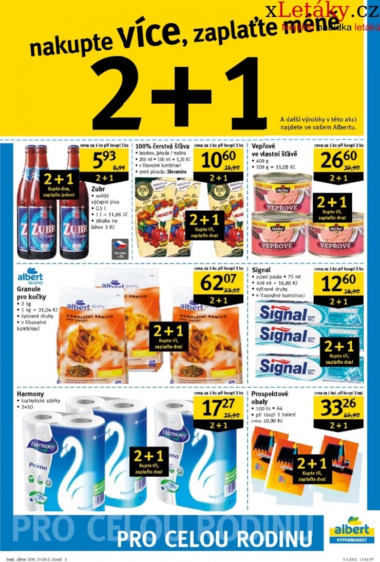 leták Albert Hypermarket leták strana 1 leták Albert Hypermarket leták strana 1