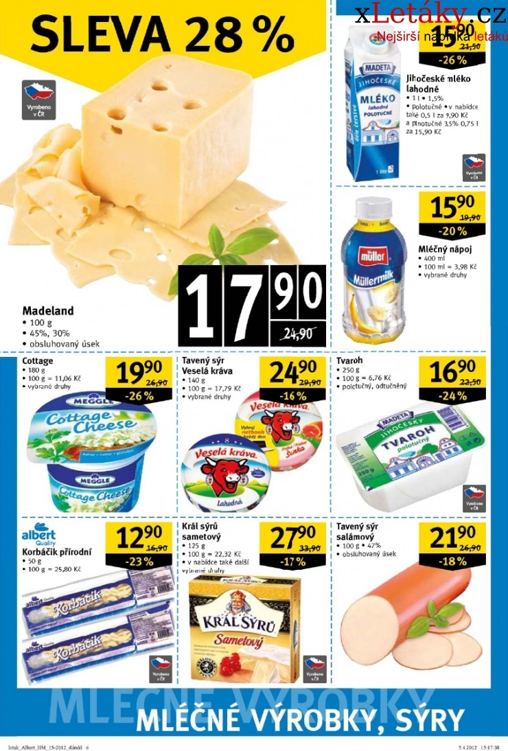 leták Albert Hypermarket leták strana 1 leták Albert Hypermarket leták strana 1