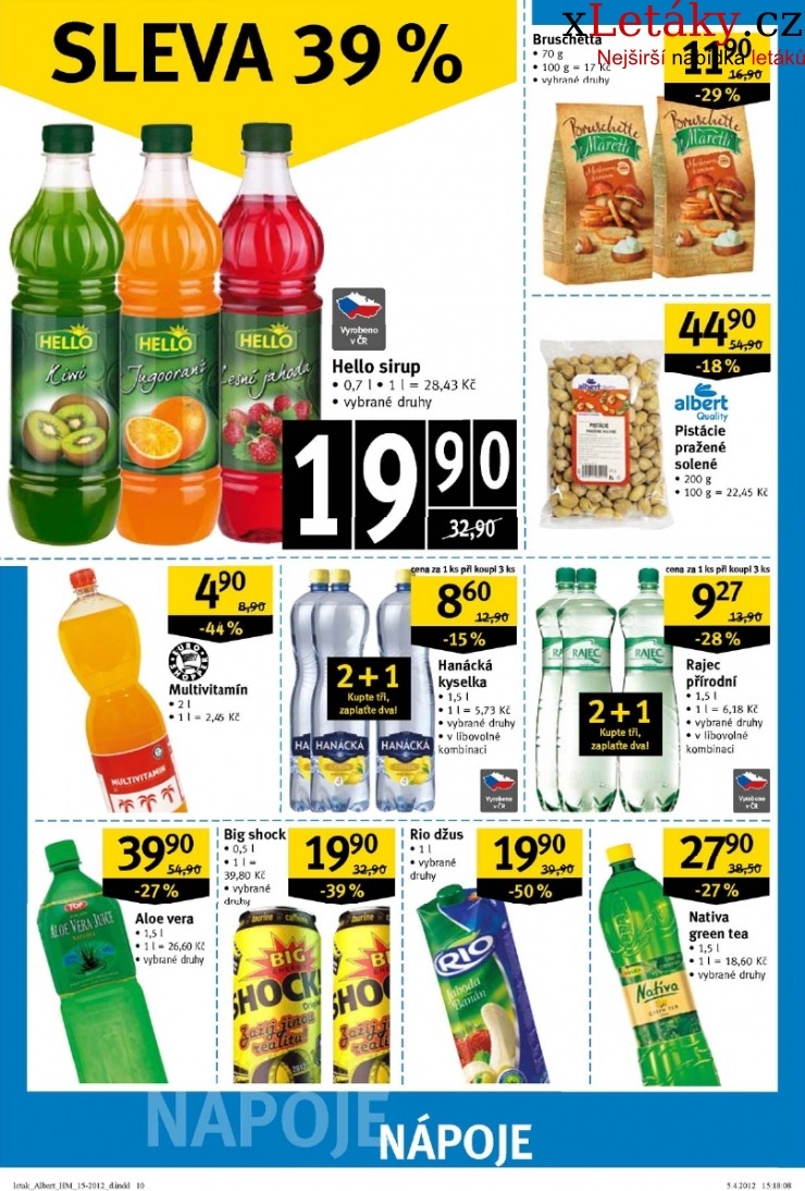 leták Albert Hypermarket leták strana 1 leták Albert Hypermarket leták strana 1