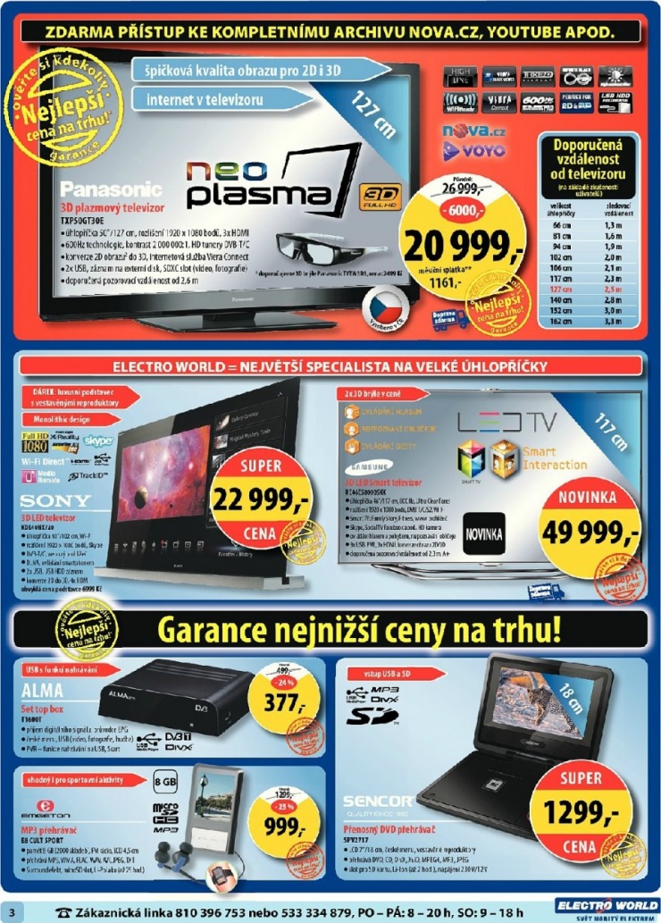 leták Electro World strana 1 leták Electro World strana 1