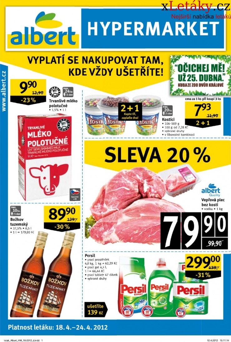 leták Albert Hypermarket leták strana 1 leták Albert Hypermarket leták strana 1