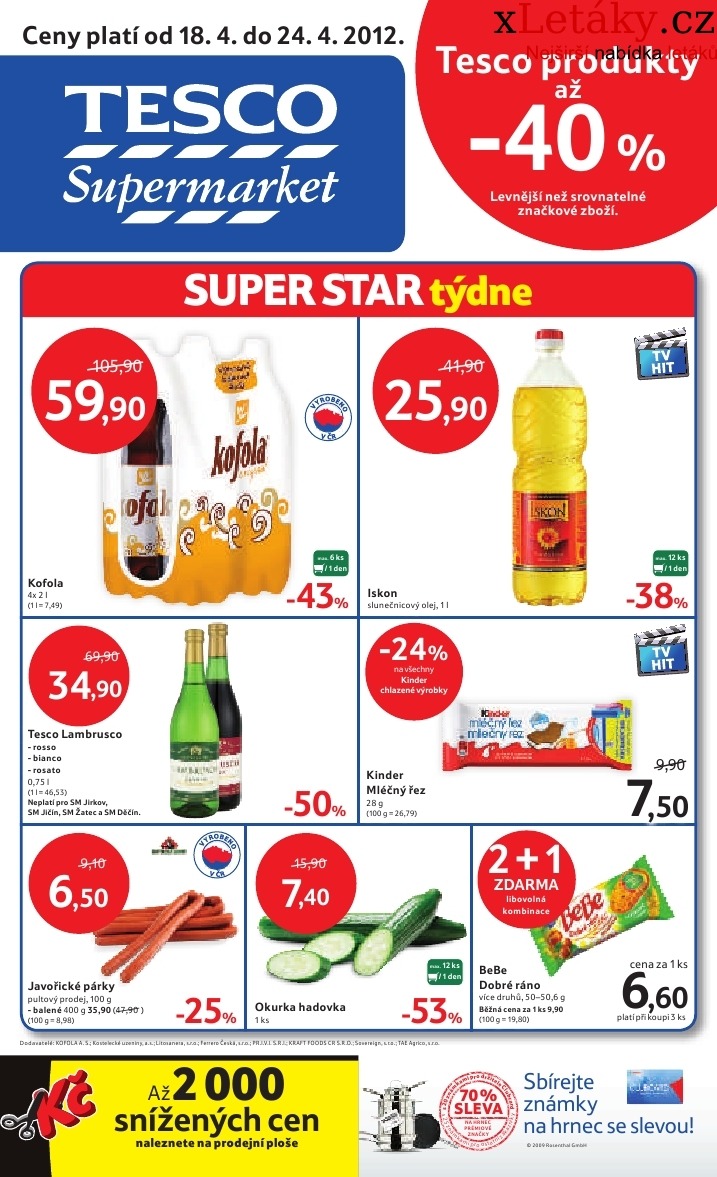 letk Tesco aktuln letk strana 1