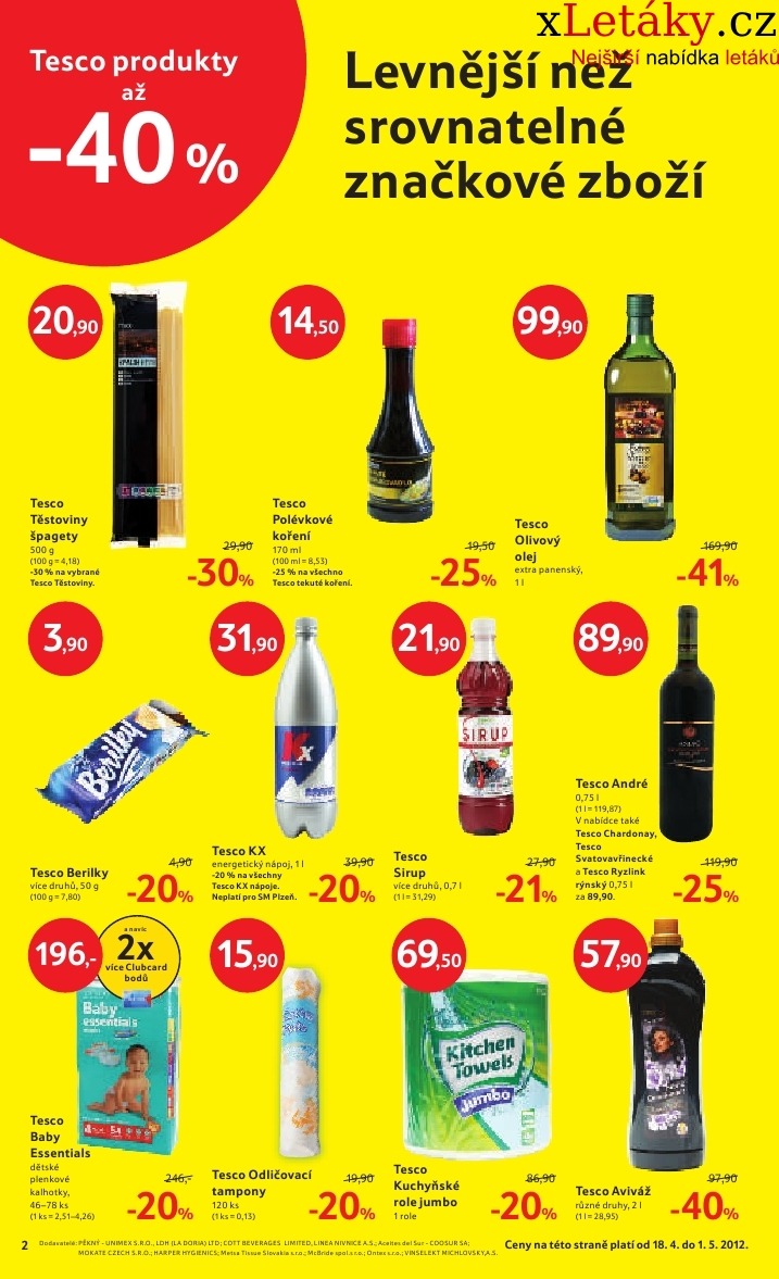 leták Tesco aktuální leták strana 1 leták Tesco aktuální leták strana 1