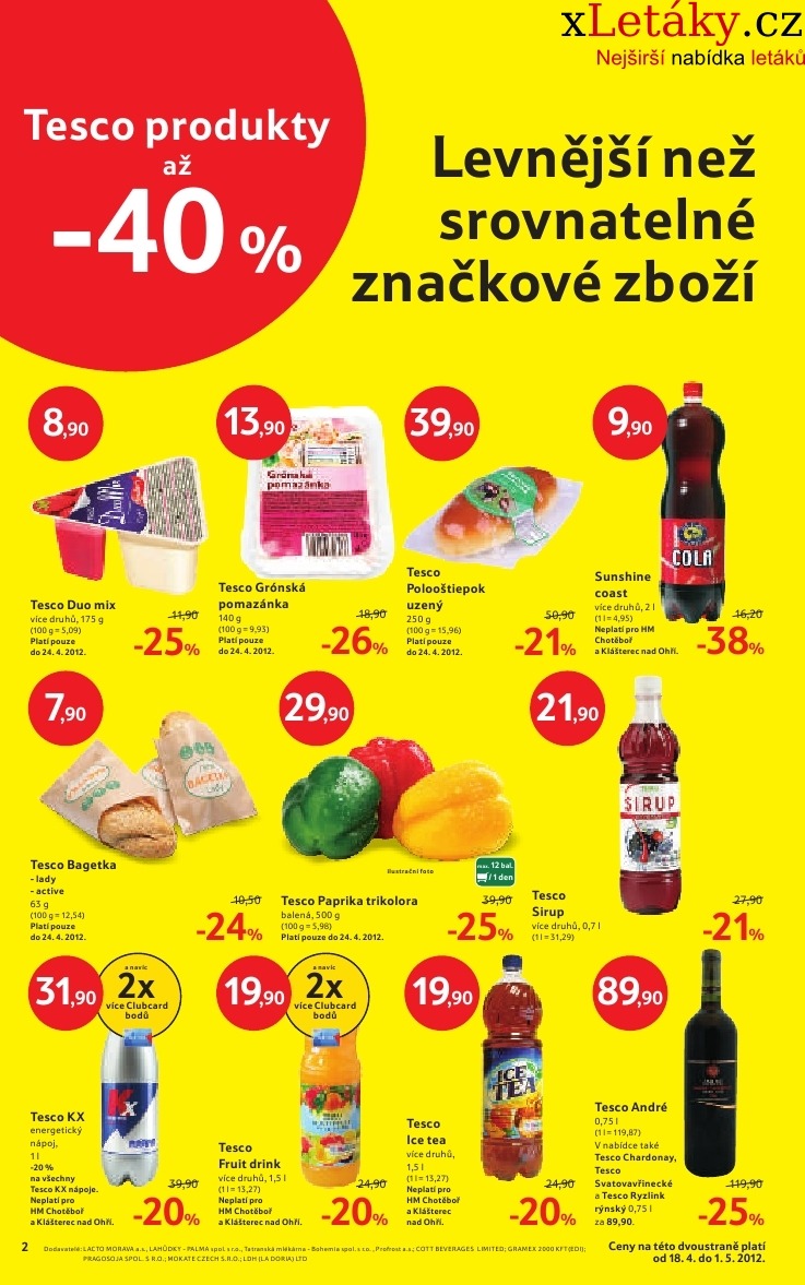 leták Tesco akční leták strana 1 leták Tesco akční leták strana 1