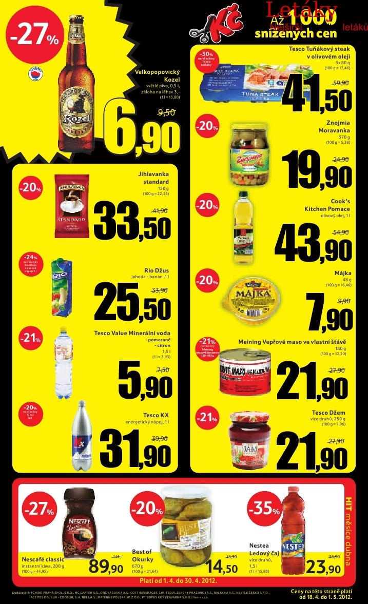 leták Tesco leták strana 1 leták Tesco leták strana 1