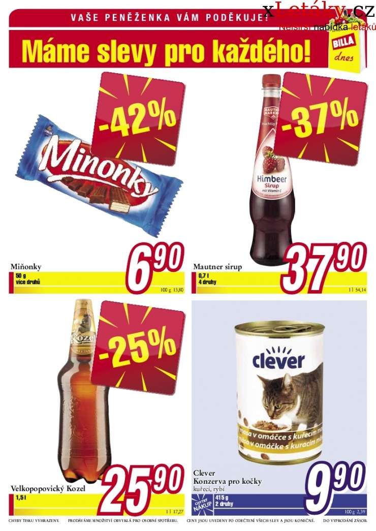 leták Billa leták strana 1 leták Billa leták strana 1