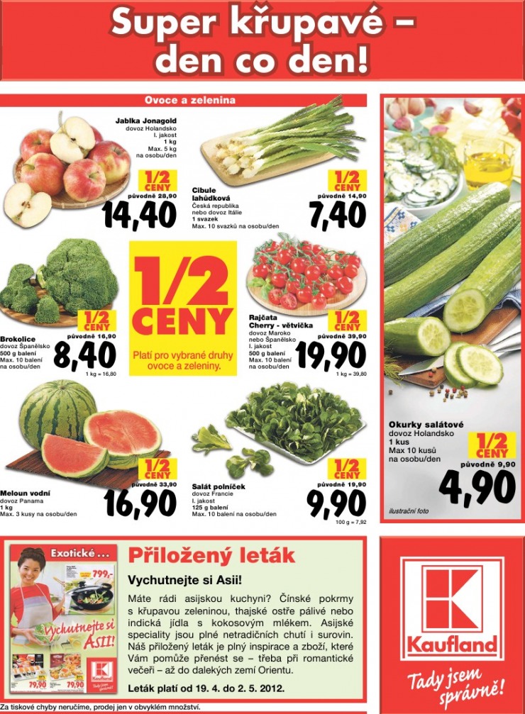 leták Kaufland strana 1 leták Kaufland strana 1