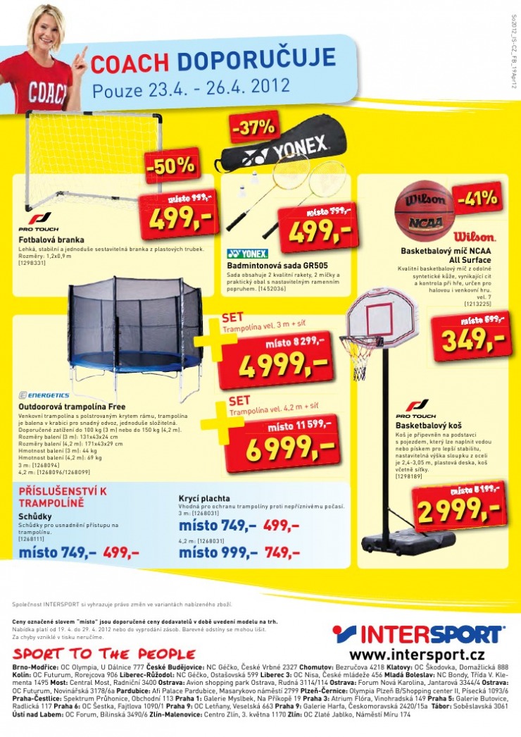 leták Intersport strana 1 leták Intersport strana 1