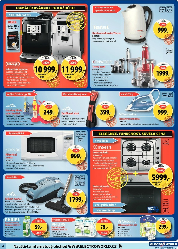 leták Electro World strana 1 leták Electro World strana 1