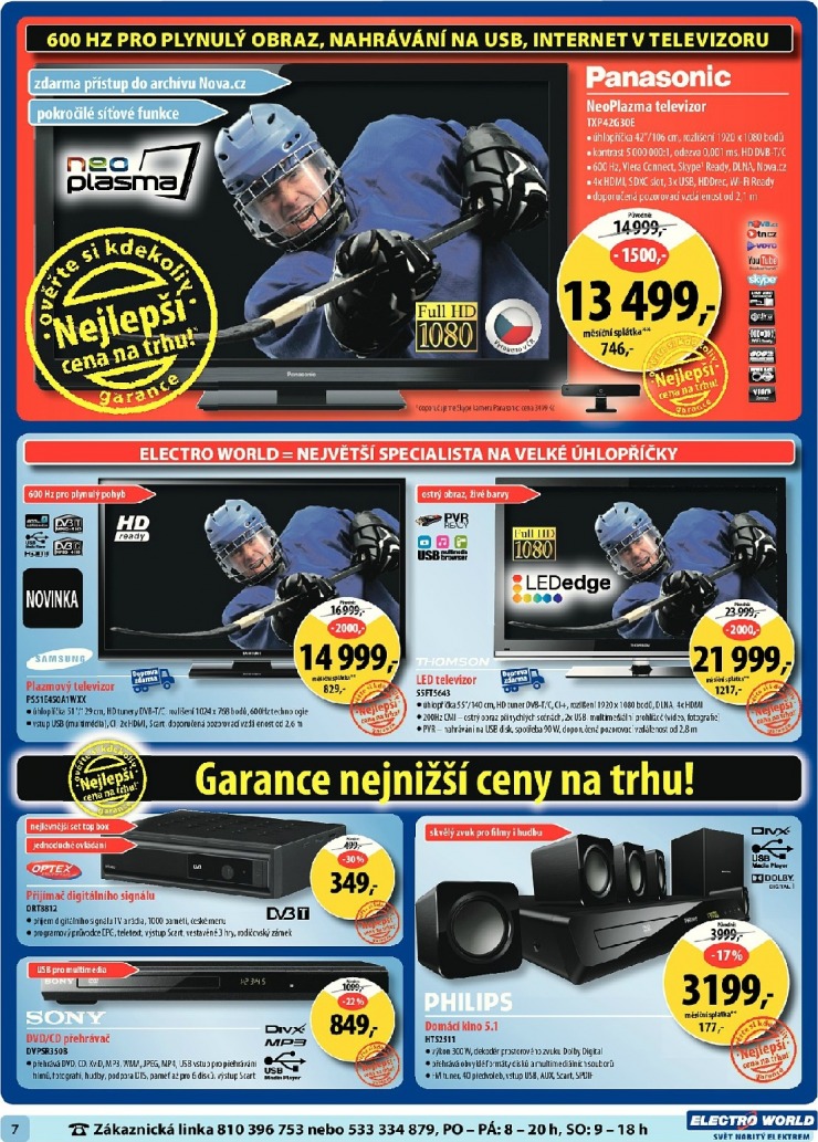 leták Electro World strana 1 leták Electro World strana 1
