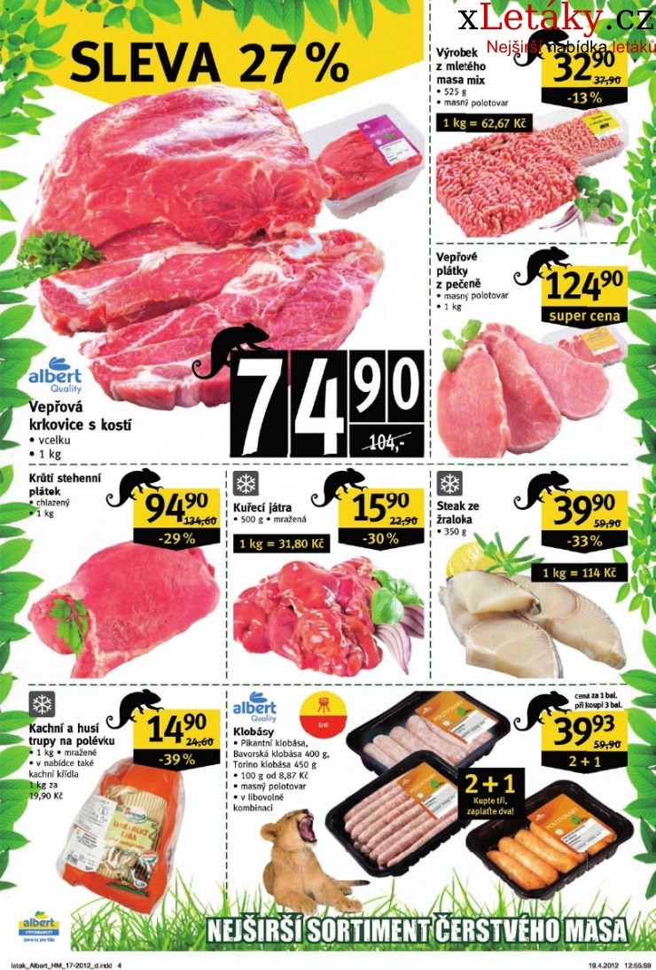 leták Albert Hypermarket leták strana 1 leták Albert Hypermarket leták strana 1