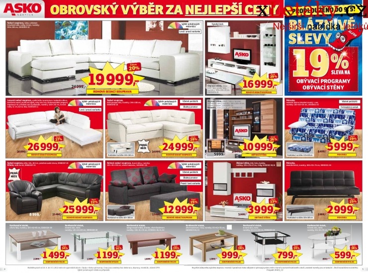 leták Asko nábytek akční leták strana 1 leták Asko nábytek akční leták strana 1