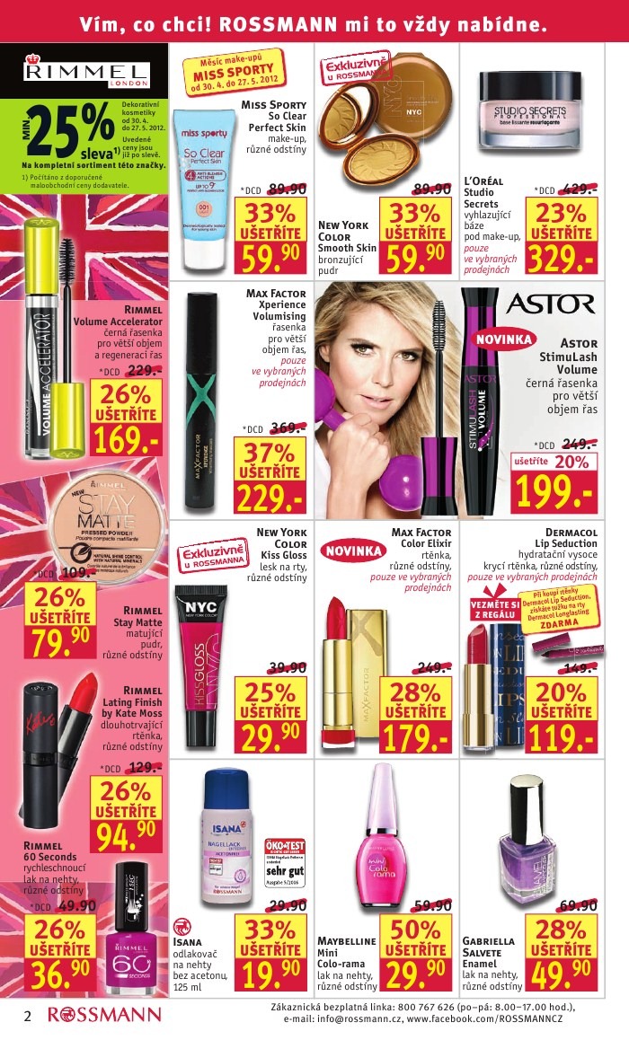 leták Rossmann strana 1 leták Rossmann strana 1