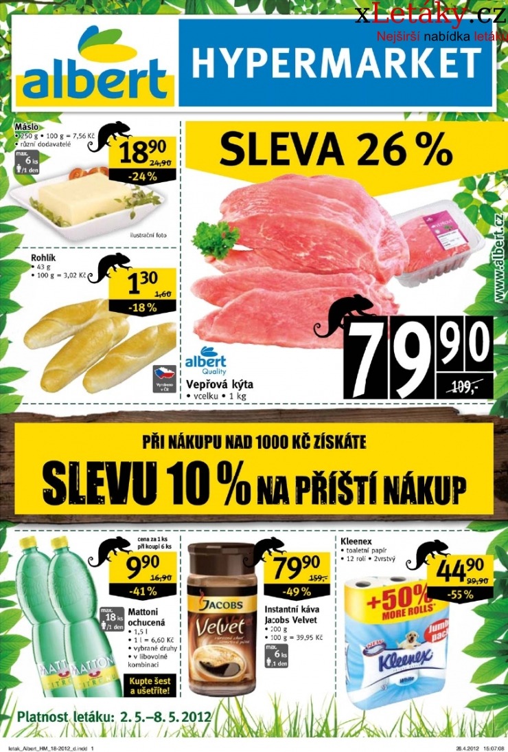 leták Albert Hypermarket leták strana 1 leták Albert Hypermarket leták strana 1