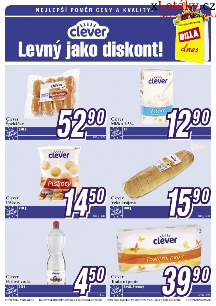 leták Billa leták strana 1 leták Billa leták strana 1