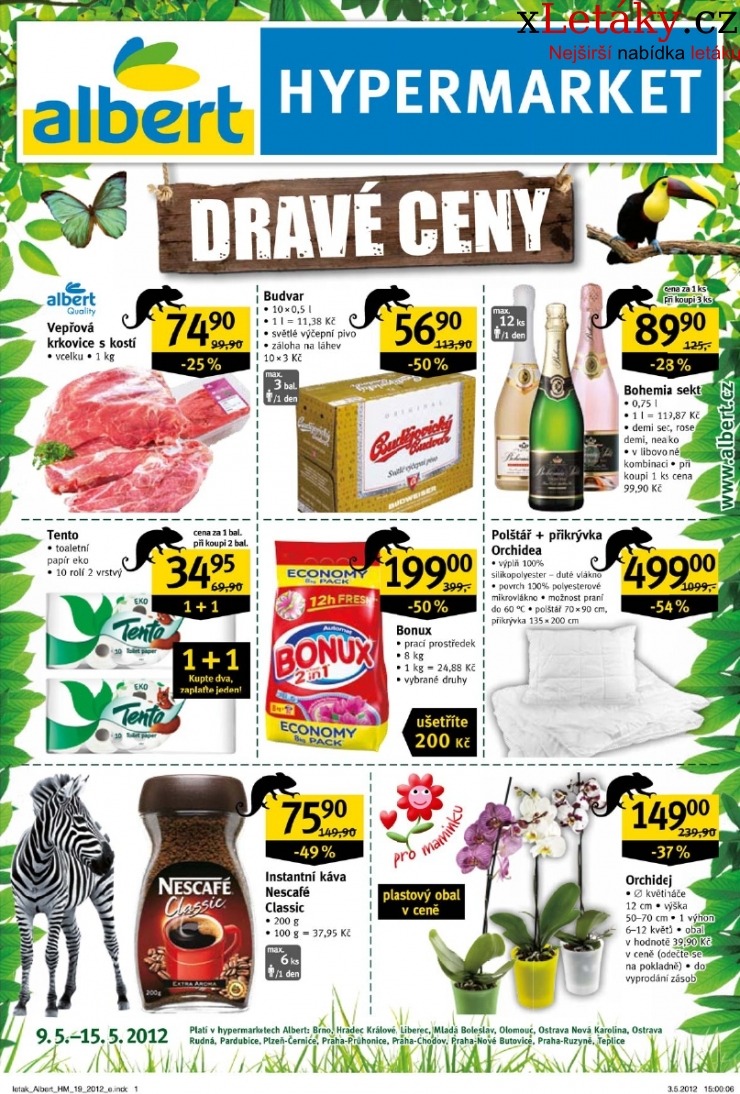 leták Albert Hypermarket leták strana 1 leták Albert Hypermarket leták strana 1