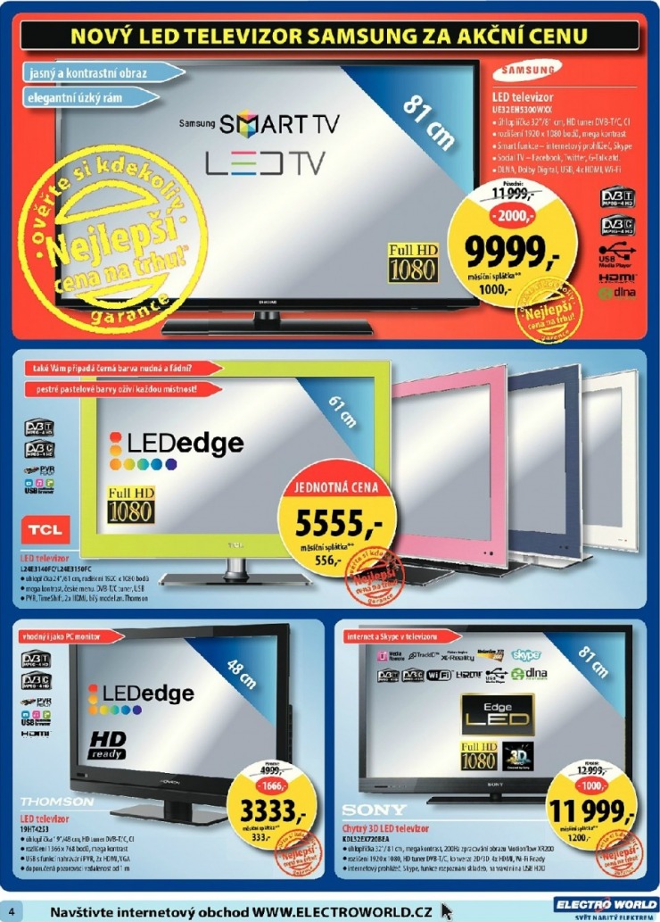 leták Electro World strana 1 leták Electro World strana 1