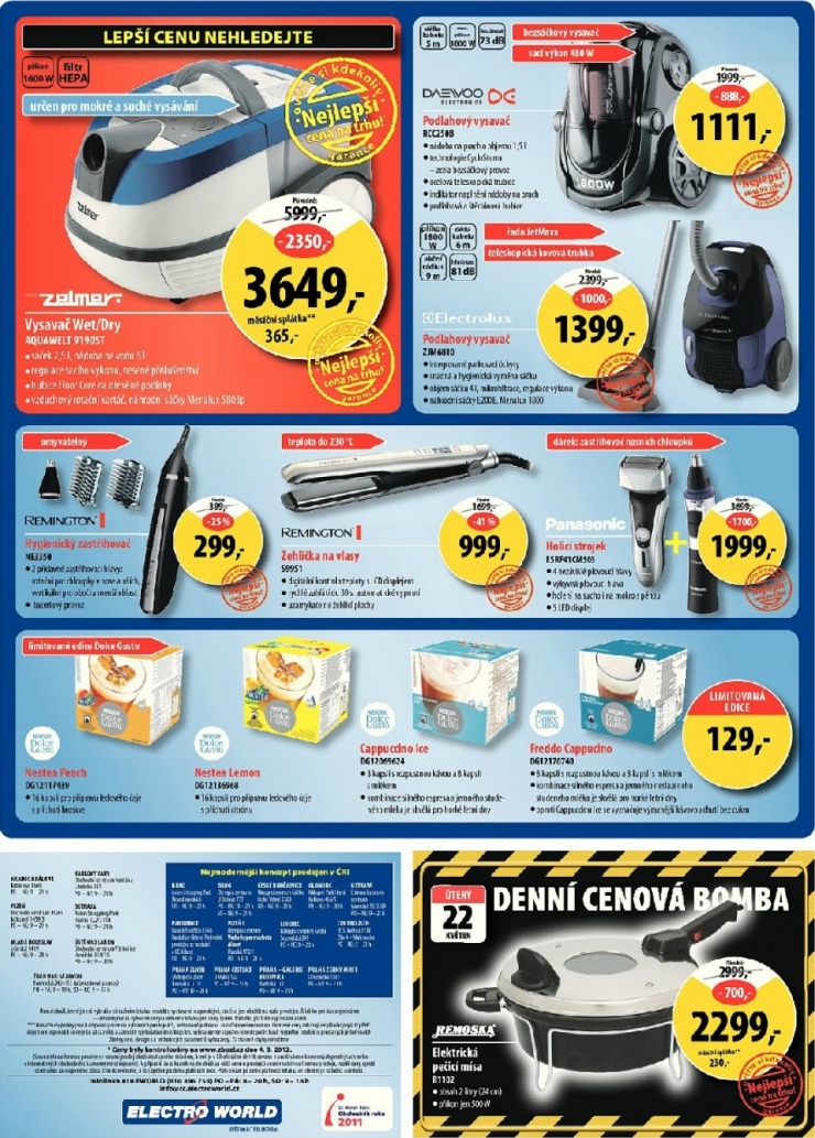 leták Electro World strana 1 leták Electro World strana 1