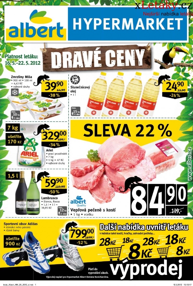 leták Albert Hypermarket leták strana 1 leták Albert Hypermarket leták strana 1