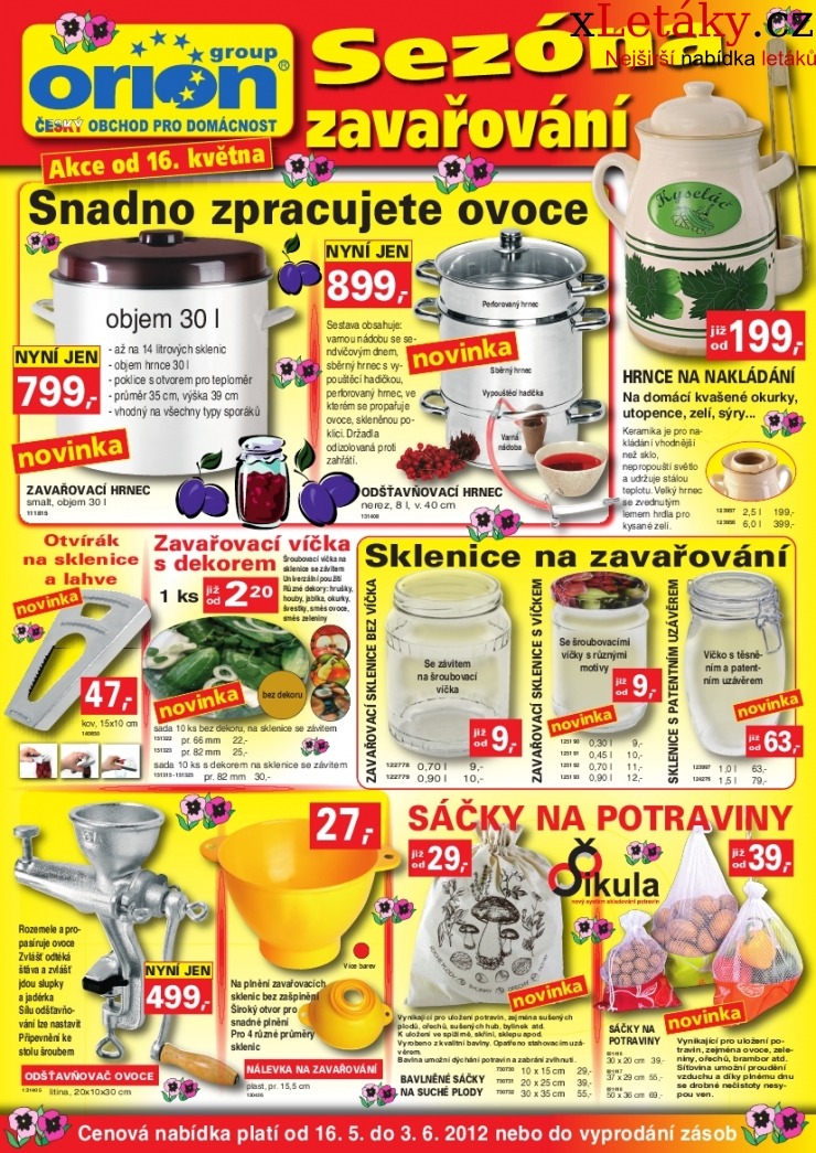 leták Orion aktuální leták strana 1 leták Orion aktuální leták strana 1