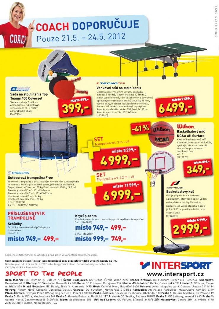leták Intersport strana 1 leták Intersport strana 1