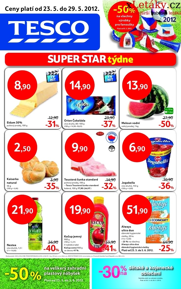 letk Tesco aktuln letk strana 1