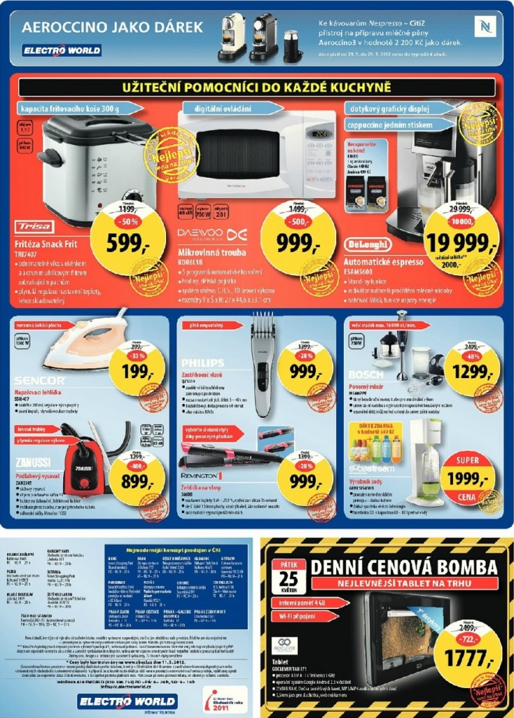 leták Electro World strana 1 leták Electro World strana 1