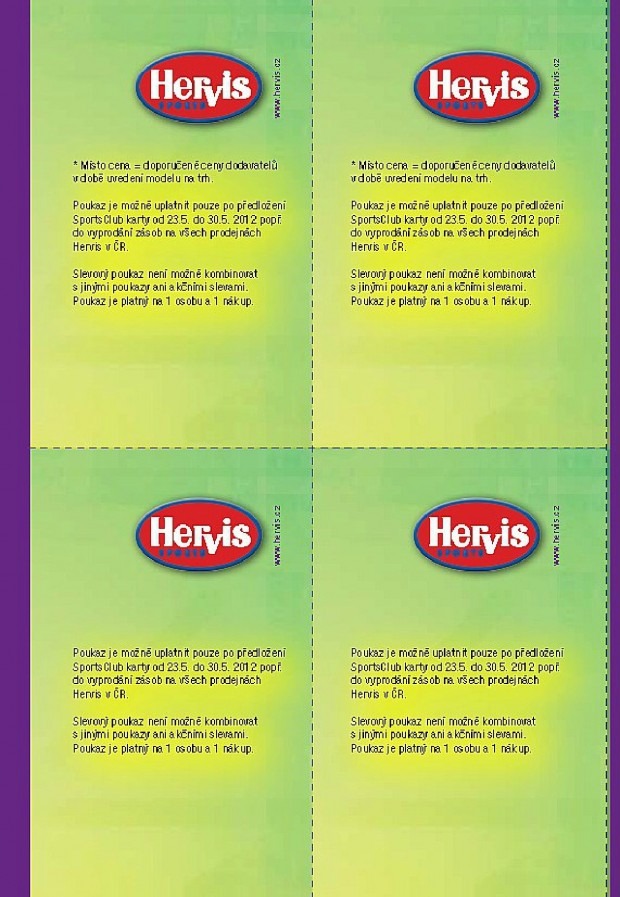 leták Hervis strana 1 leták Hervis strana 1