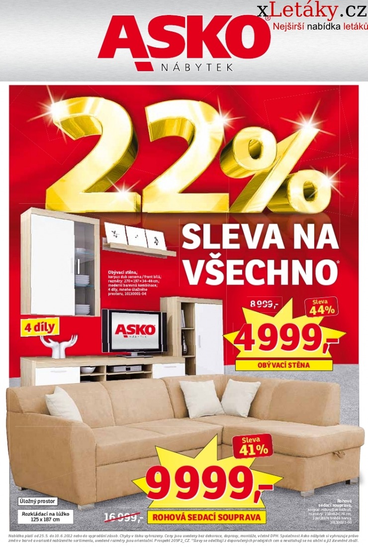 leták Asko nábytek akční leták strana 1 leták Asko nábytek akční leták strana 1