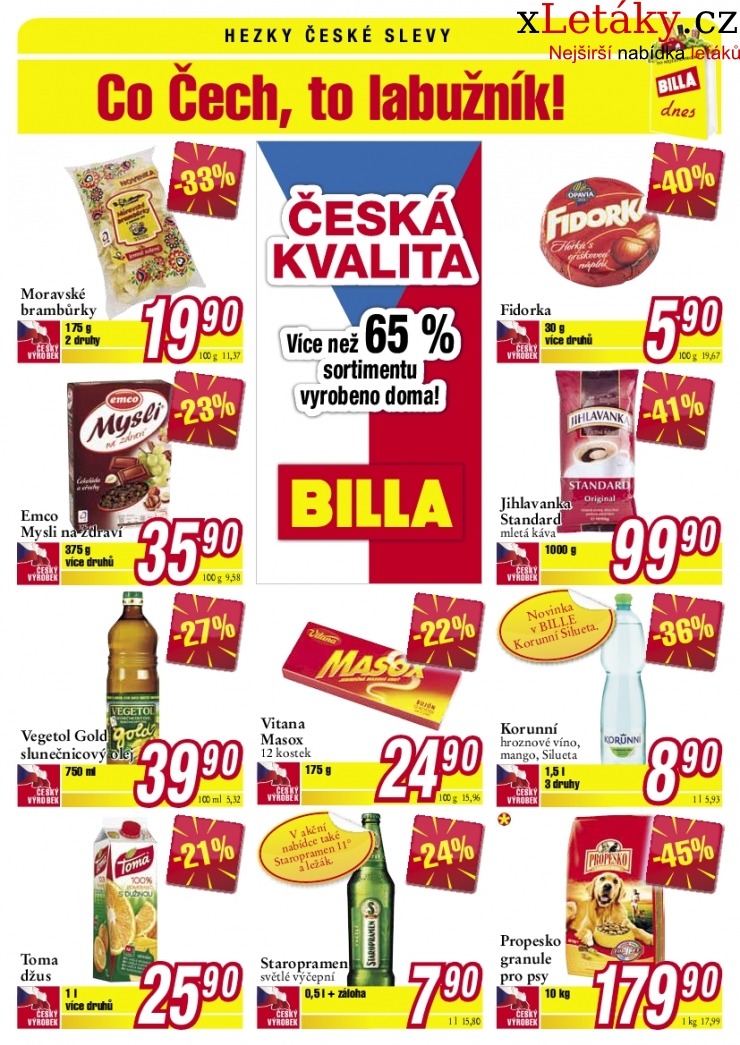 leták Billa leták strana 1 leták Billa leták strana 1