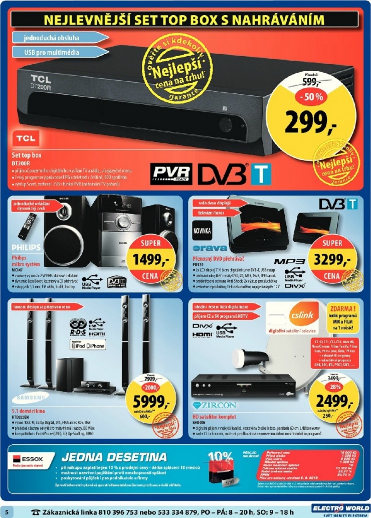 leták Electro World strana 1 leták Electro World strana 1