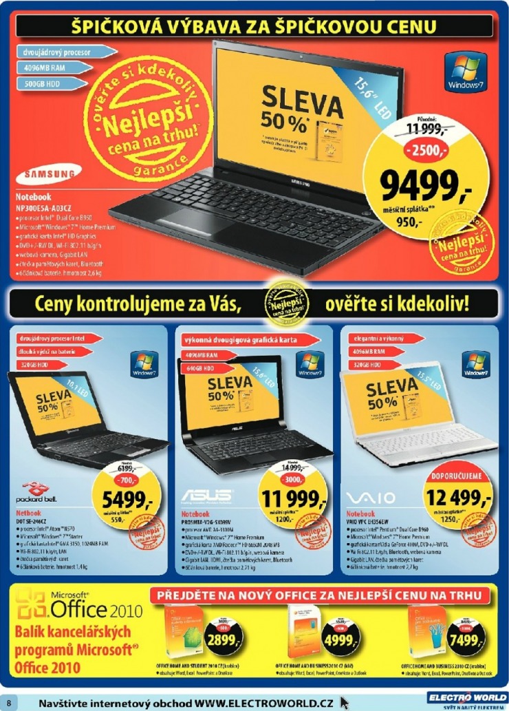 leták Electro World strana 1 leták Electro World strana 1