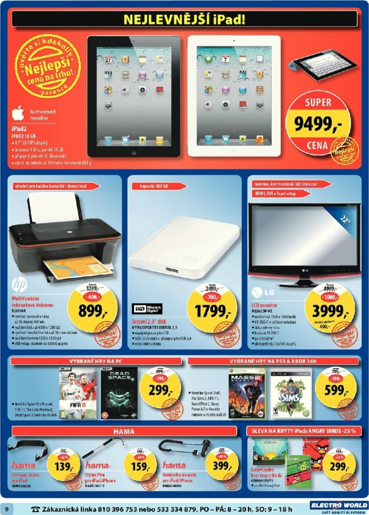 leták Electro World strana 1 leták Electro World strana 1
