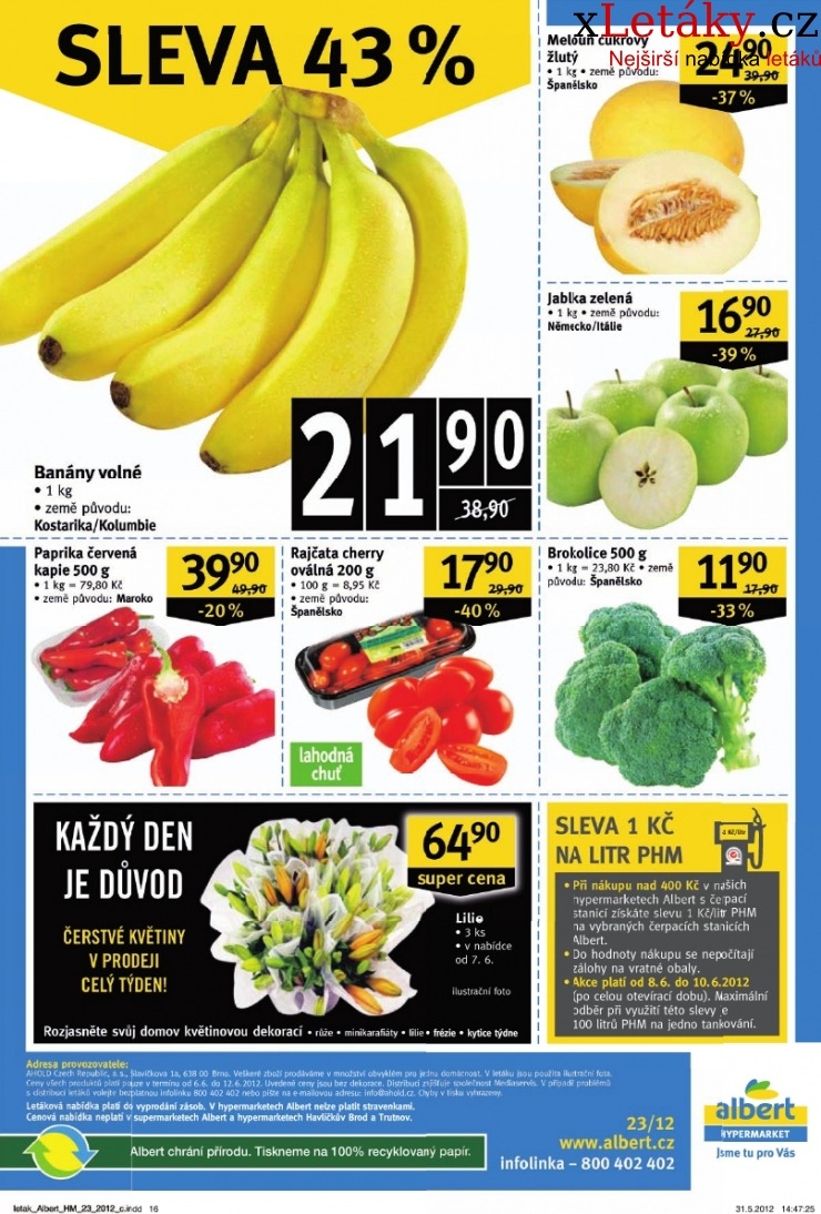 leták Albert Hypermarket leták strana 1 leták Albert Hypermarket leták strana 1