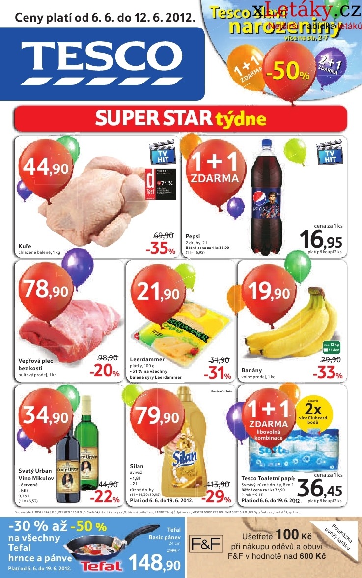 letk Tesco aktuln letk strana 1