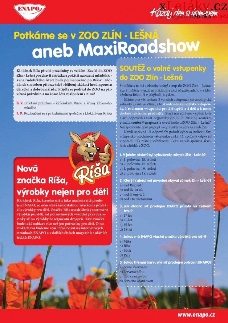 leták ENAPO akční leták strana 1 leták ENAPO akční leták strana 1