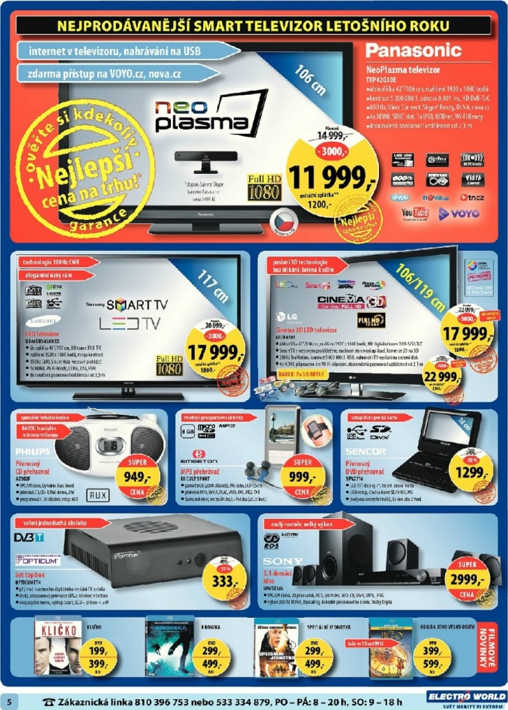 leták Electro World strana 1 leták Electro World strana 1