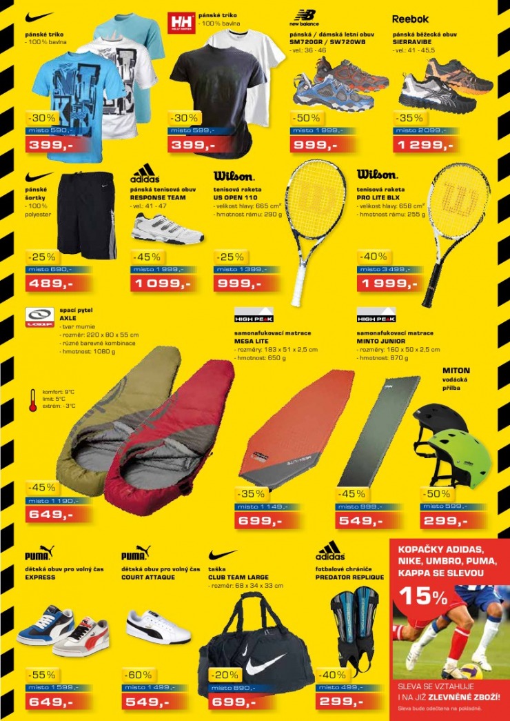 leták Sportisimo strana 1 leták Sportisimo strana 1