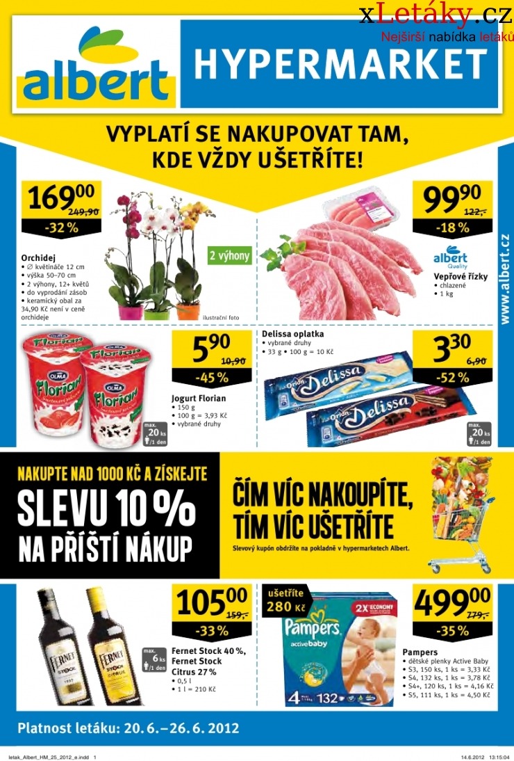 leták Albert Hypermarket leták strana 1 leták Albert Hypermarket leták strana 1