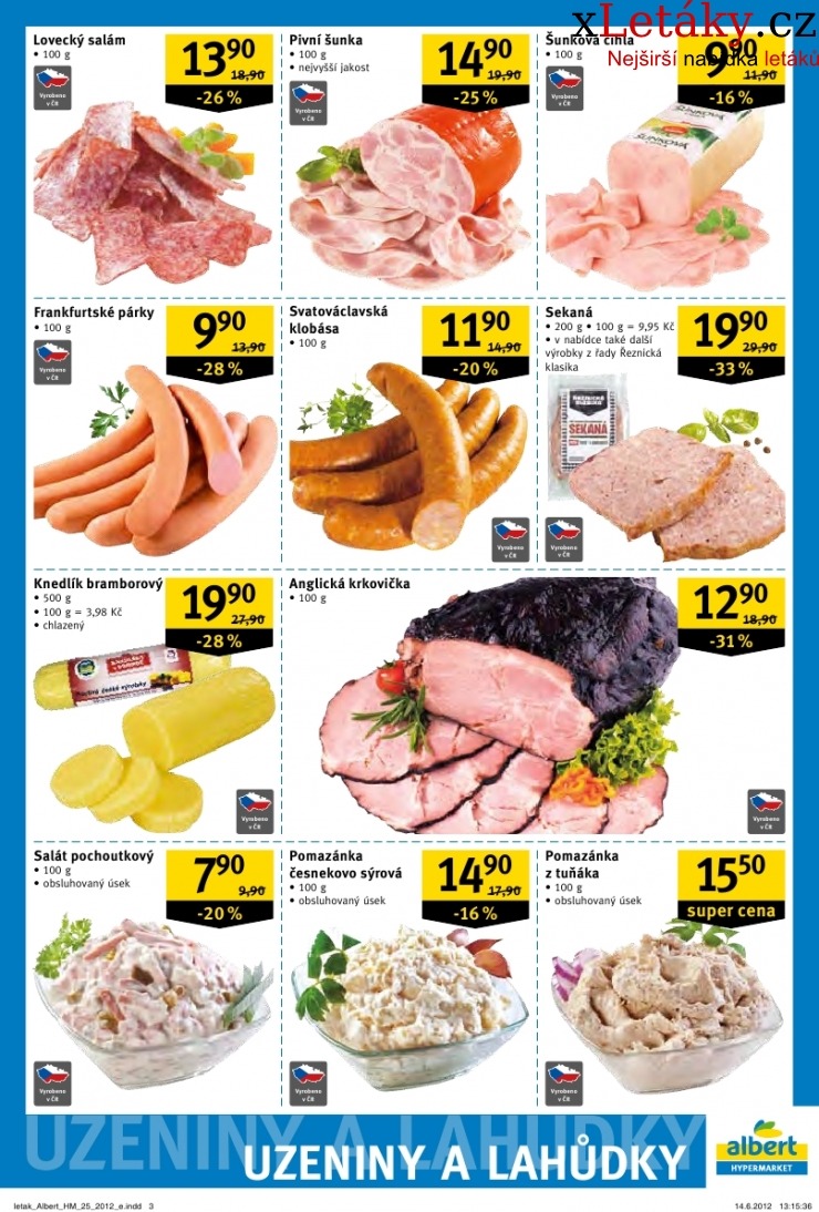 leták Albert Hypermarket leták strana 1 leták Albert Hypermarket leták strana 1