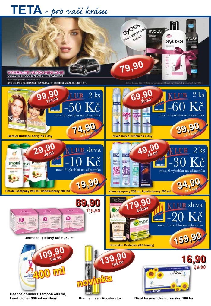 leták TETA drogerie strana 1 leták TETA drogerie strana 1