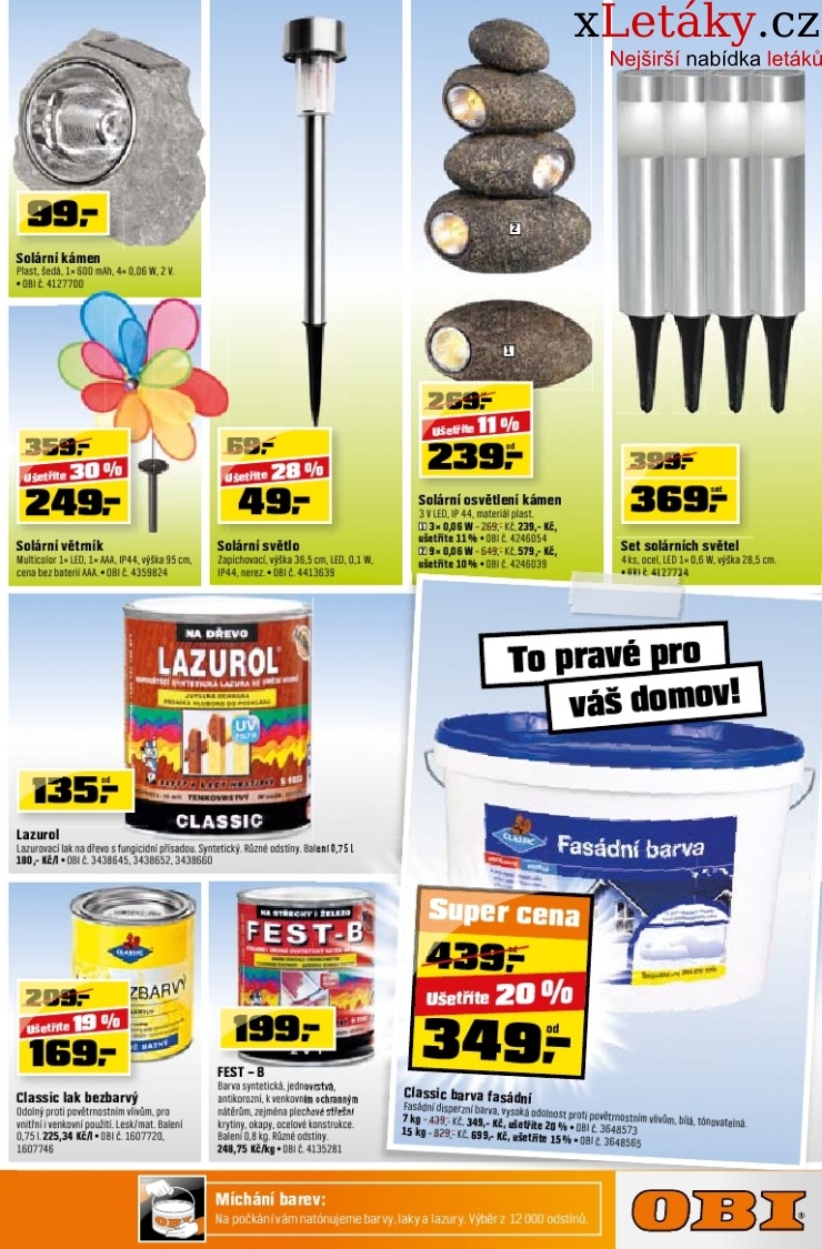 leták OBI leták strana 1 leták OBI leták strana 1