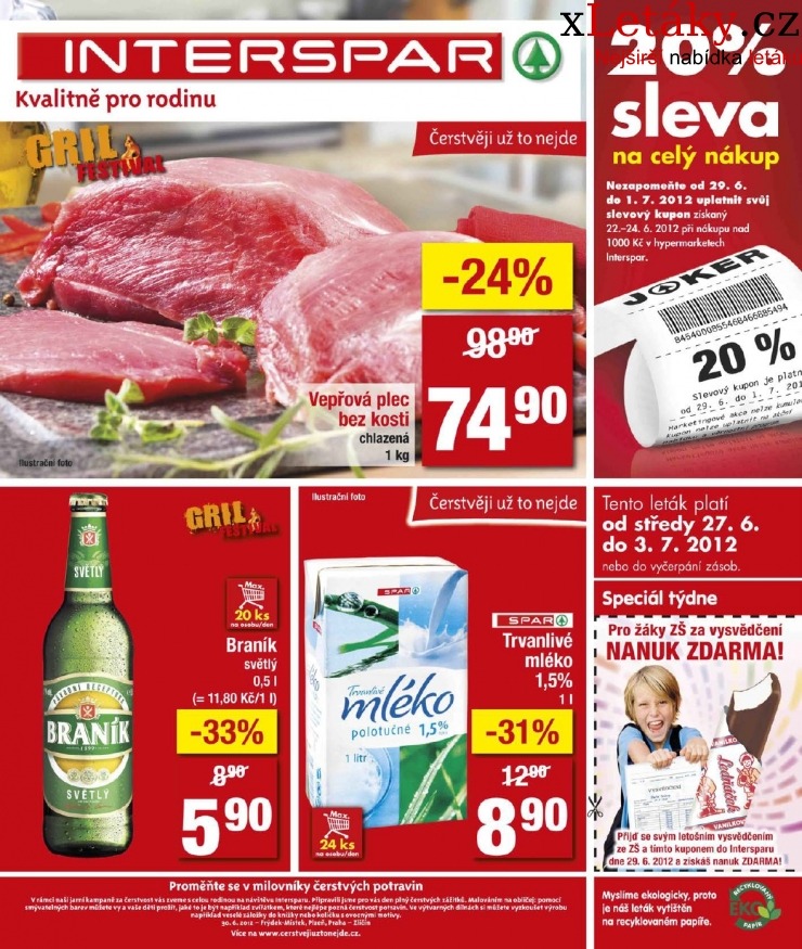 leták Interspar akční leták strana 1 leták Interspar akční leták strana 1
