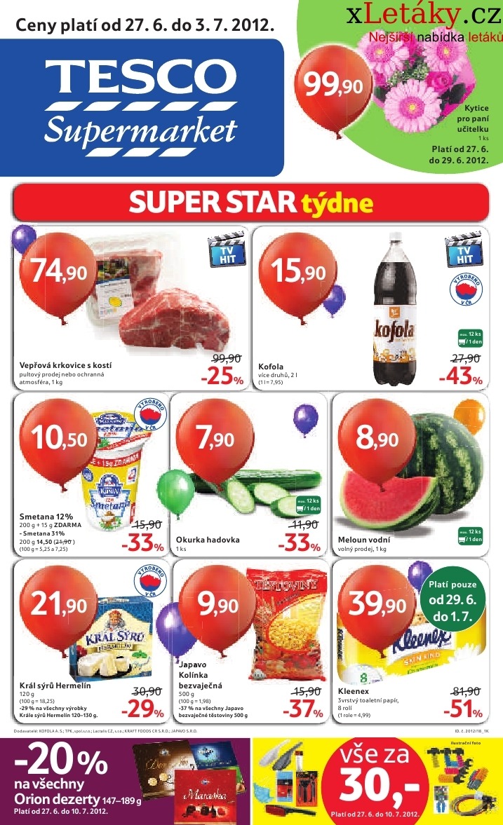 letk Tesco aktuln letk strana 1