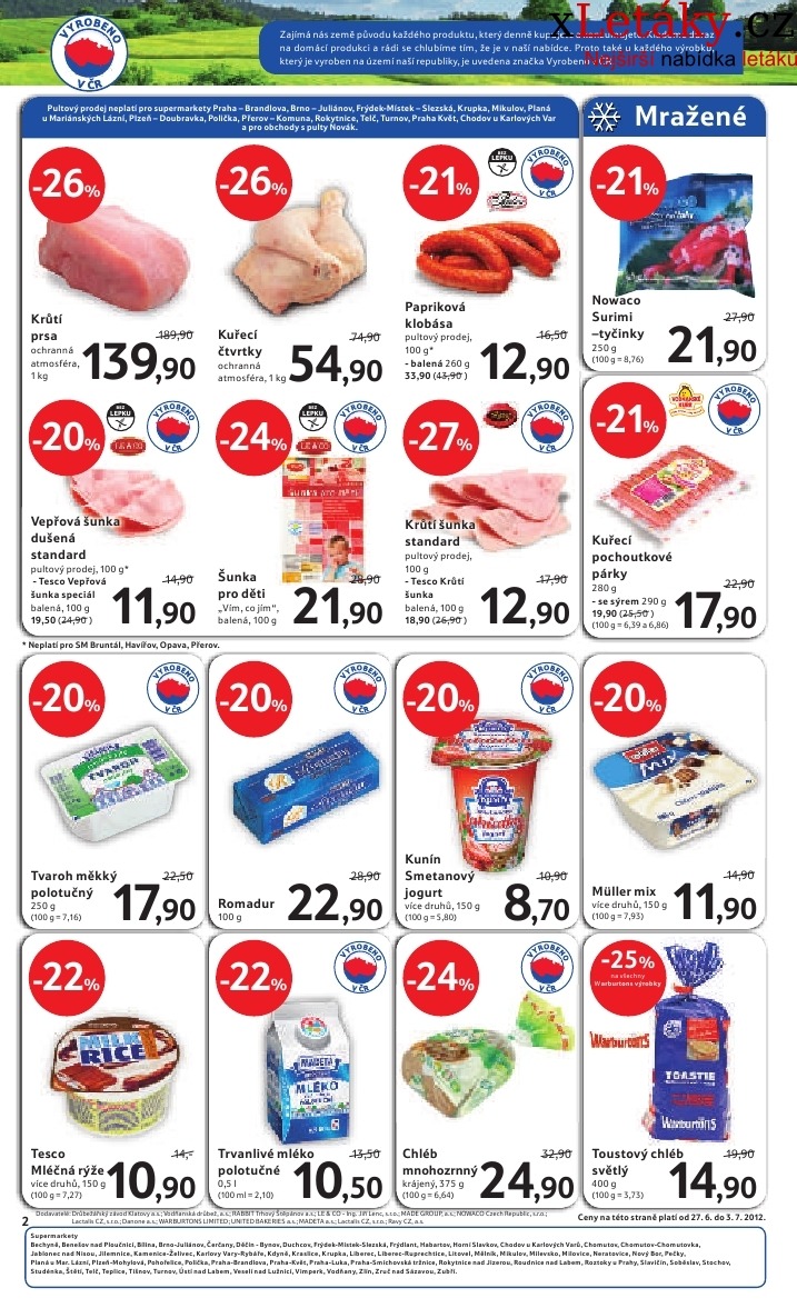 leták Tesco aktuální leták strana 1 leták Tesco aktuální leták strana 1