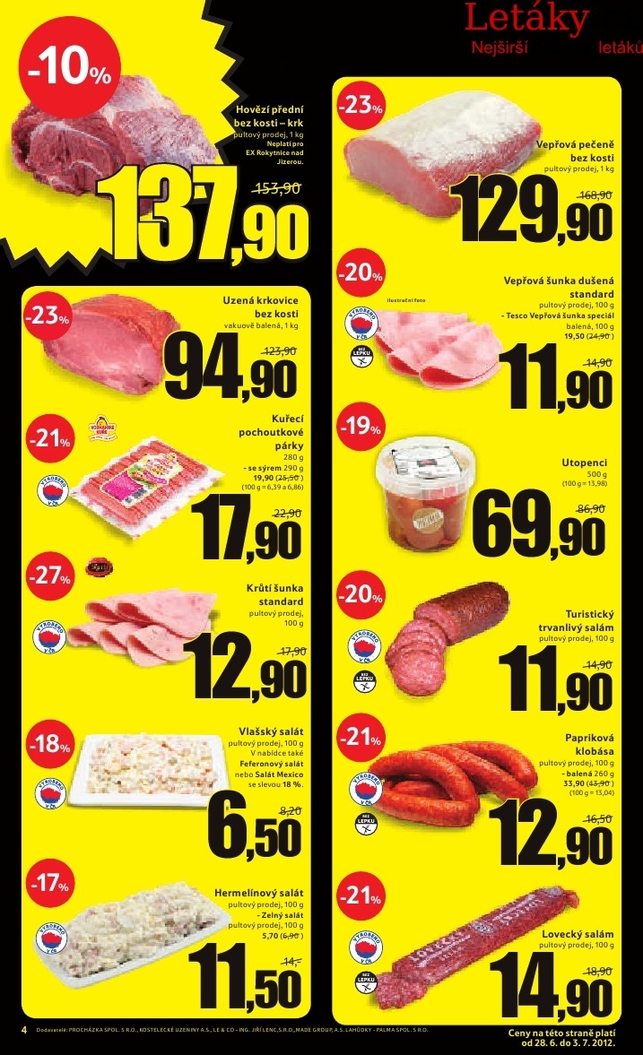 leták Tesco leták strana 1 leták Tesco leták strana 1