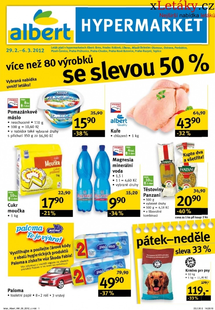 leták Albert Hypermarket leták strana 1 leták Albert Hypermarket leták strana 1