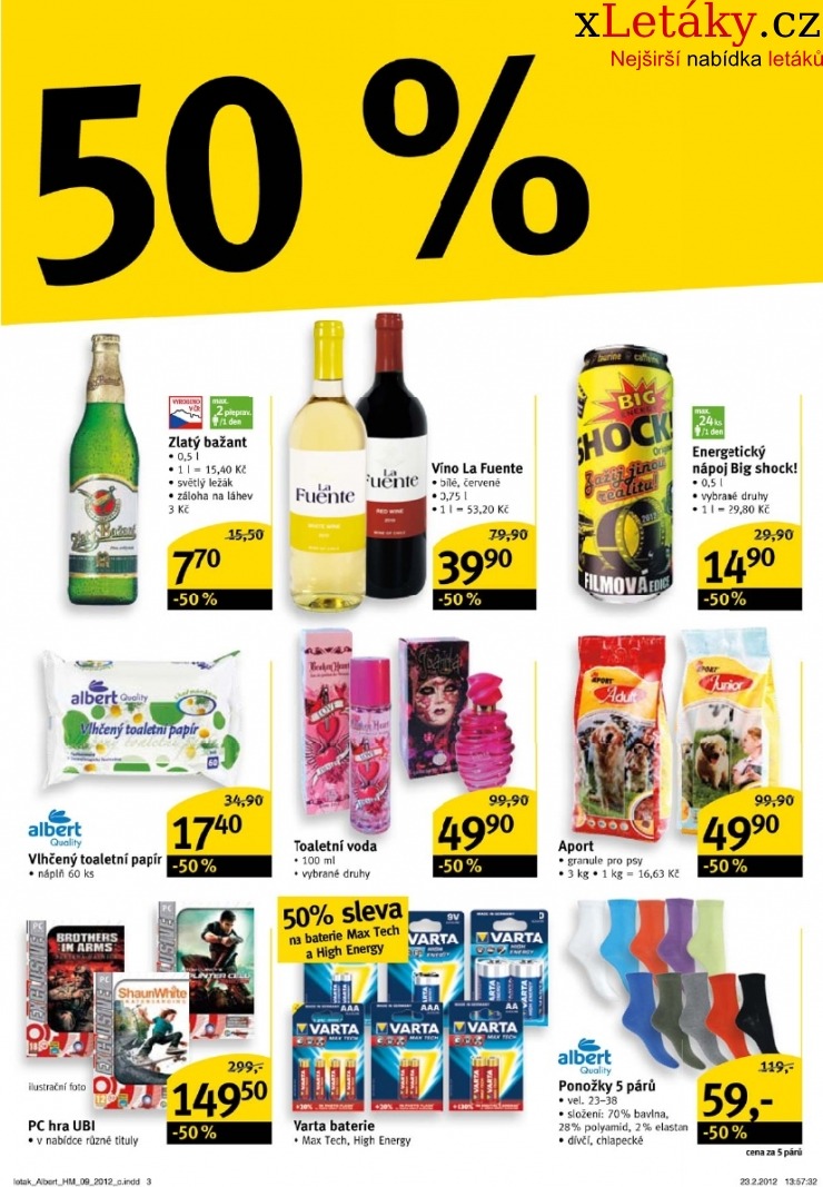 leták Albert Hypermarket leták strana 1 leták Albert Hypermarket leták strana 1